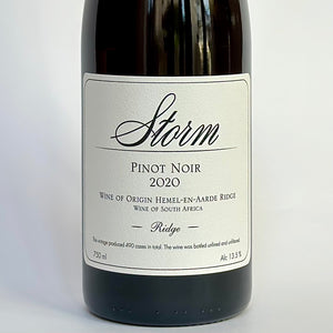 ストーム・ワインズ リッジ・ピノ・ノワール 2020 - Storm Ridge Pinot Noir 2020